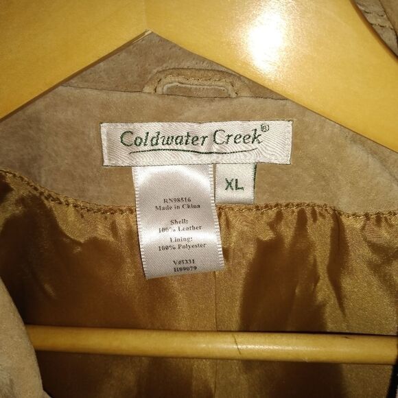 Coldwater Creek leather jacket - Picture 2 of 3